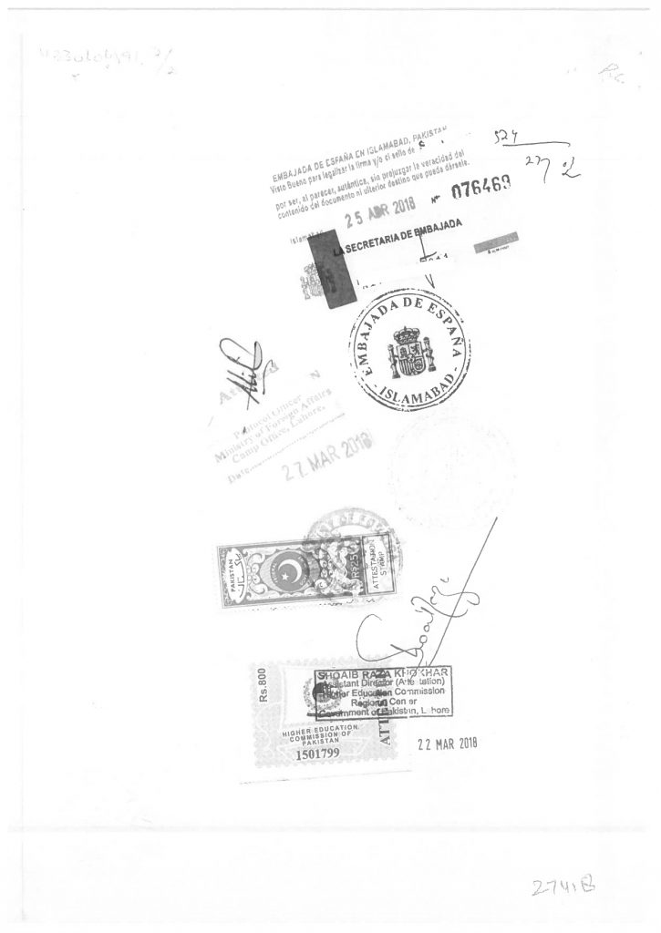 legalization of documents in Spain