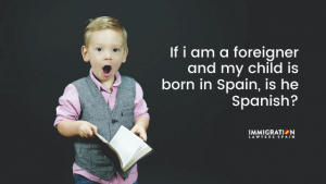 child born in Spain Spanish citizen