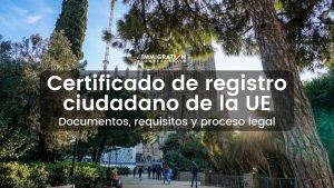 certificado de registro de la Unión Europea