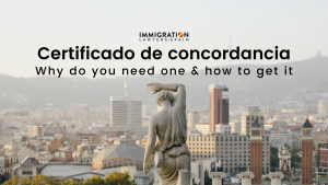 concordancia certificate in Spain