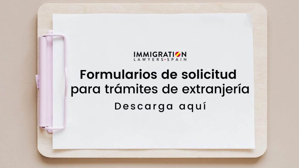 modelos de solicitud extranjería