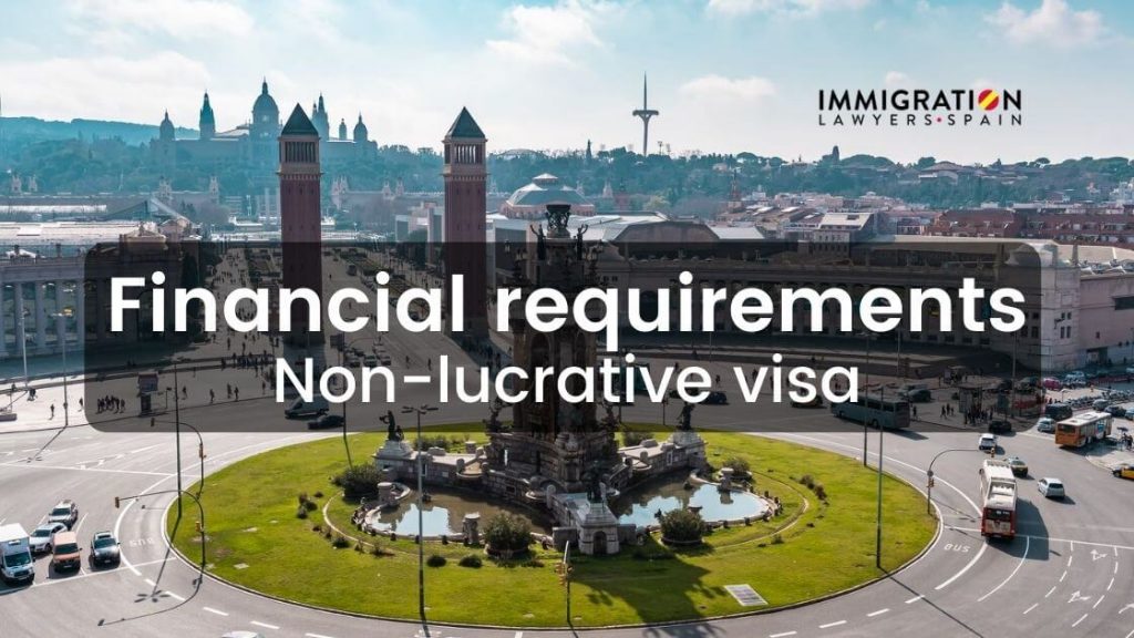 financial requirements for the non-lucrative visa