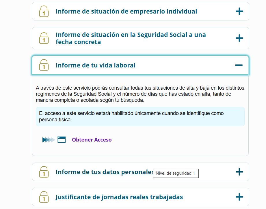 vida laboral España