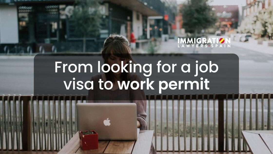 from looking for a job visa to work permit